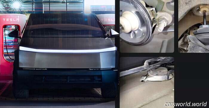 Cybertruck Suspension Mysteriously Detonates in Owner's Driveway | Carscoops